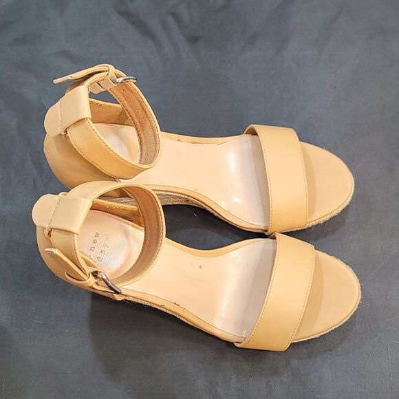 A.NEW DAY WEDGE ESPADRILLE OPEN TOE SANDAL - Picture 6 of 14